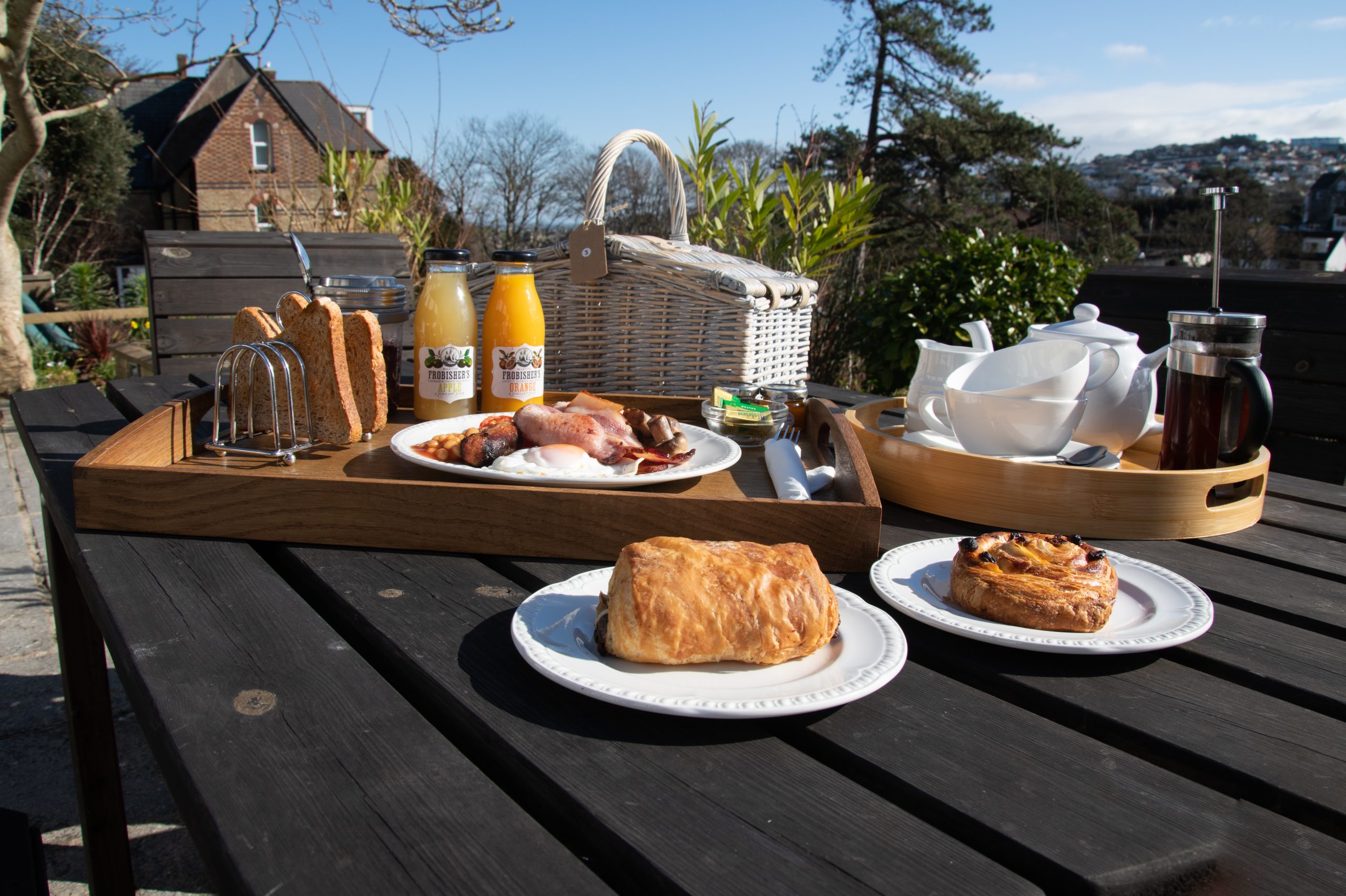 Epchris Guest House Ilfracombe North DevonBreakfast on the terrace Epchris Guest House Ilfracombe North Devon